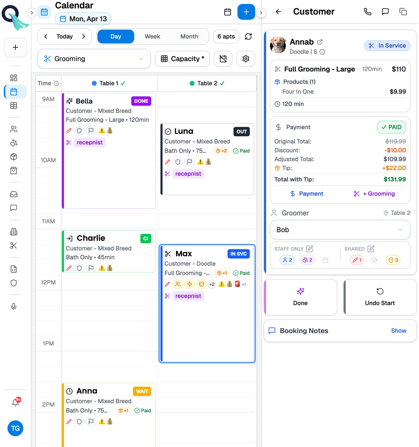 PetQuantic Calendar Dashboard