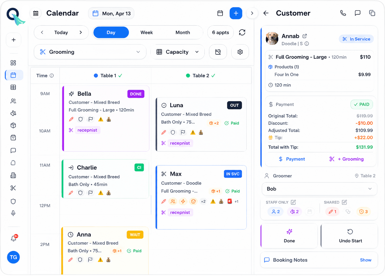 PetQuantic Calendar Dashboard